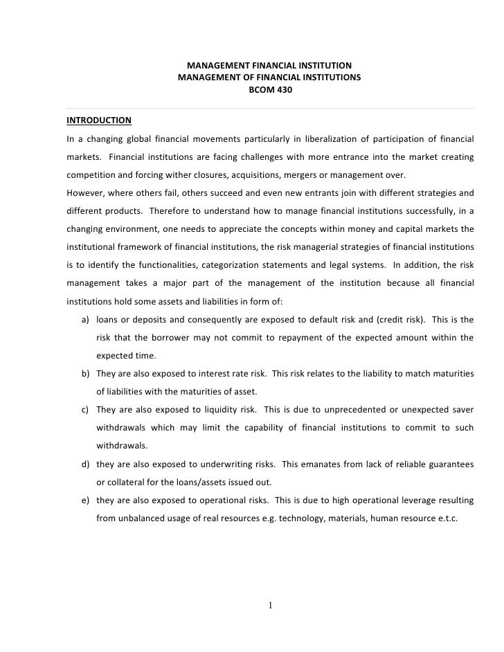 financial risk management pdf sources of risk in finance
